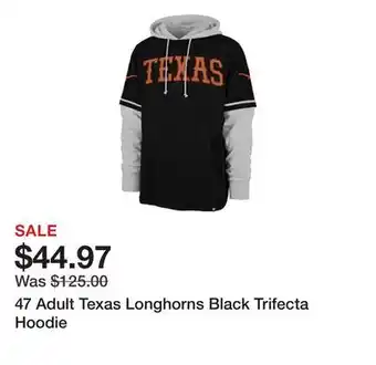 Dick's Sporting Goods 47 Adult Texas Longhorns Black Trifecta Hoodie offer