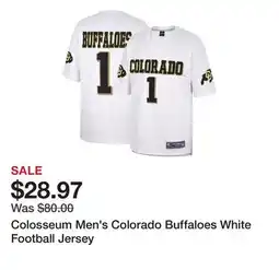 Dick's Sporting Goods Colosseum Men's Colorado Buffaloes White Football Jersey offer