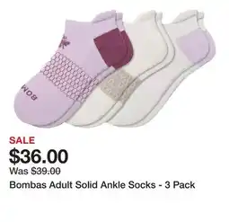 Dick's Sporting Goods Bombas Adult Solid Ankle Socks - 3 Pack offer