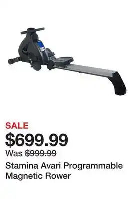 Dick's Sporting Goods Stamina Avari Programmable Magnetic Rower offer