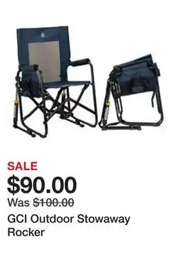 Dick's Sporting Goods GCI Outdoor Stowaway Rocker offer