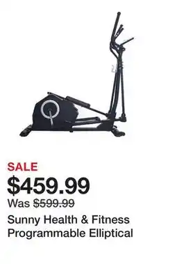 Dick's Sporting Goods Sunny Health & Fitness Programmable Elliptical offer