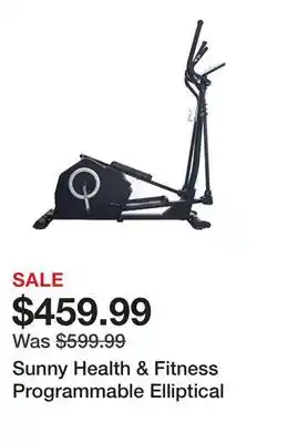 Dick's Sporting Goods Sunny Health & Fitness Programmable Elliptical offer