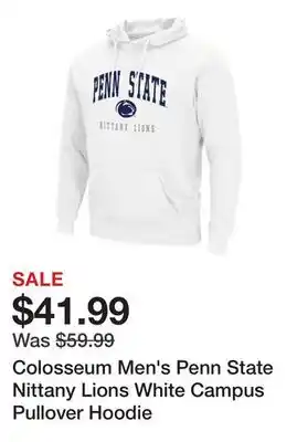 Dick's Sporting Goods Colosseum Men's Penn State Nittany Lions White Campus Pullover Hoodie offer