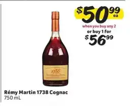 Winn Dixie Rémy Martin 1738 Cognac offer
