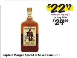 Winn Dixie Captain Morgan Spiced Or Silver Rum offer