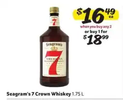 Winn Dixie Seagram's 7 Crown Whiskey offer