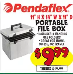Ollie's X 11 D PORTABLE FILE BOX offer