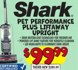 Ollie's PET PERFORMANCE PLUS LIftAWAY UPRIGHT offer