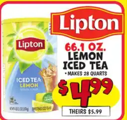 Ollie's LIPTON 66.1 OZ. LEMON ICED TEA offer