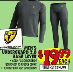 Ollie's Men's Underguard 2.0 Base Layer offer