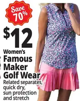 Ocean State Job Lot Women's Famous Maker Golf Wear offer