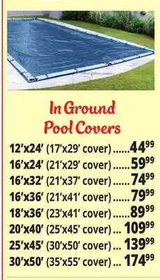 Ocean State Job Lot Commercial Grade Pool Covers offer