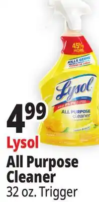 Ocean State Job Lot Lysol All Purpose Cleaner offer