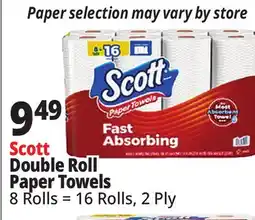 Ocean State Job Lot Scott Double Roll Paper Towels offer
