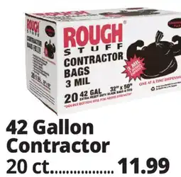 Ocean State Job Lot Rough Stuff 42 Gal Contractor Trash Bags 20 Count offer