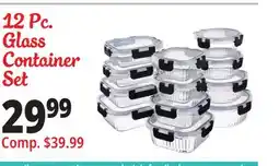 Ocean State Job Lot 12 Pc. Glass Container Set offer