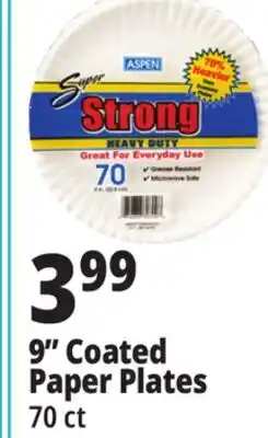 Ocean State Job Lot 9 Coated Paper Plates offer