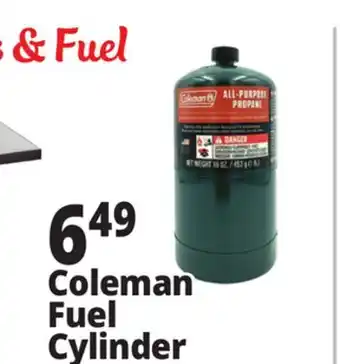 Ocean State Job Lot Coleman Fuel Cylinder offer