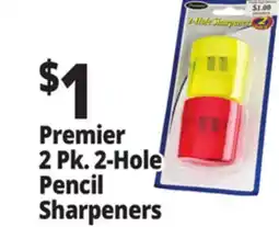Ocean State Job Lot Premier 2 Pk. 2-Hole Pencil Sharpeners offer
