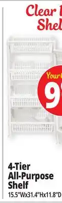 Ocean State Job Lot 4-Tier All-Purpose offer