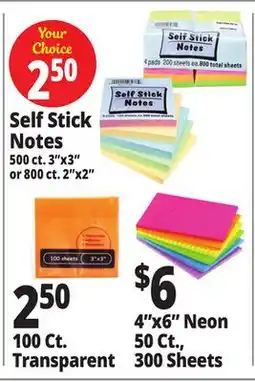 Ocean State Job Lot Self Stick Notes offer