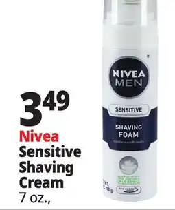 Ocean State Job Lot Nivea Sensitive Shaving Cream offer