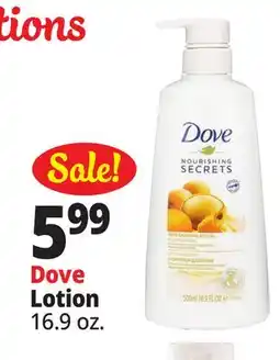 Ocean State Job Lot Dove Lotion offer