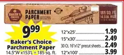Ocean State Job Lot Baker's Choice Parchment Paper offer