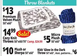 Ocean State Job Lot Throw Blankets offer