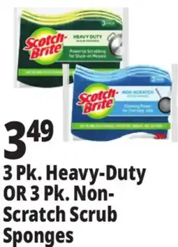 Ocean State Job Lot Scotch-Brite Non-Scratch Scrub Sponges 3 Pack offer
