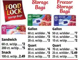 Ocean State Job Lot Storage Bags Freezer Storage Bags offer