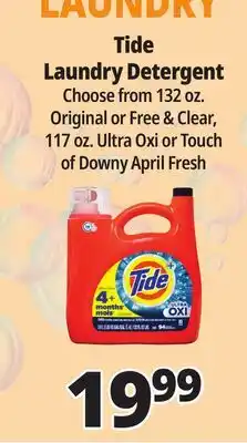 Ocean State Job Lot Tide Free & Gentle Liquid Laundry Detergent 132 oz offer