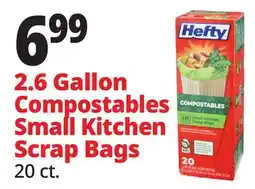 Ocean State Job Lot Hefty Compostable Small Kitchen Scrap Bags 20 Count offer