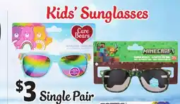 Ocean State Job Lot Kids' Sunglasses offer