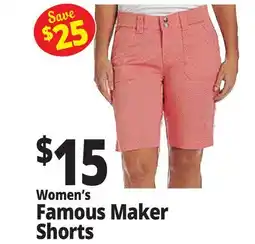 Ocean State Job Lot Women's Famous Maker Shorts offer