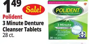 Ocean State Job Lot Polident 3 Minute Denture Cleanser Tablets offer
