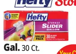 Ocean State Job Lot Hefty Storage Gallon Slider Bags 30 Count offer