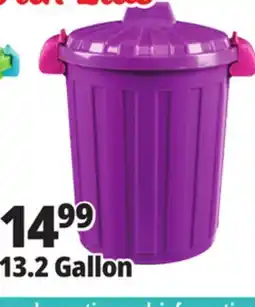 Ocean State Job Lot HemiCasa Large Oscar Bin with Lid and Handles 50 L offer