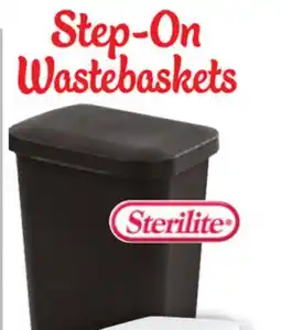 Ocean State Job Lot Sterilite Step-On Black Wastebasket 11.9 Gal offer