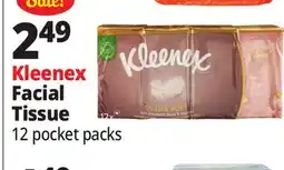 Ocean State Job Lot Kleenex Ultra Soft Pocket Pack Face Tissues 12 Count offer