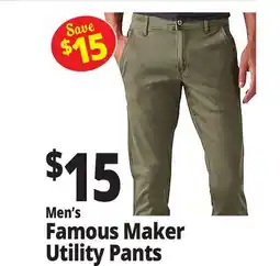 Ocean State Job Lot Men's Famous Maker Utility Pants offer