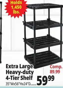 Ocean State Job Lot Extra Large Heavy Duty 4 Shelf offer