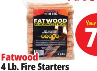 Ocean State Job Lot Fatwood 4 Lb. Fire Starters offer