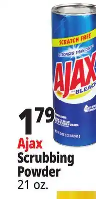 Ocean State Job Lot Ajax with Bleach Powder Cleanser 21 oz offer
