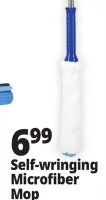 Ocean State Job Lot Gleam Self-Wringing Microfiber Mop offer