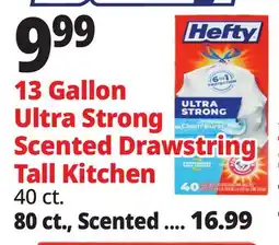 Ocean State Job Lot 13 Gallon Ultra Strong Scented Drawstring Tall Kitchen offer