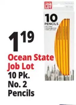 Ocean State Job Lot Ocean State Job Lot No.2 Pencils 10-Count offer