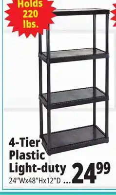 Ocean State Job Lot Maxit 5-Tier Heavy-Duty Plastic Shelving Unit offer