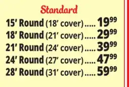 Ocean State Job Lot Standard Pool Covers offer